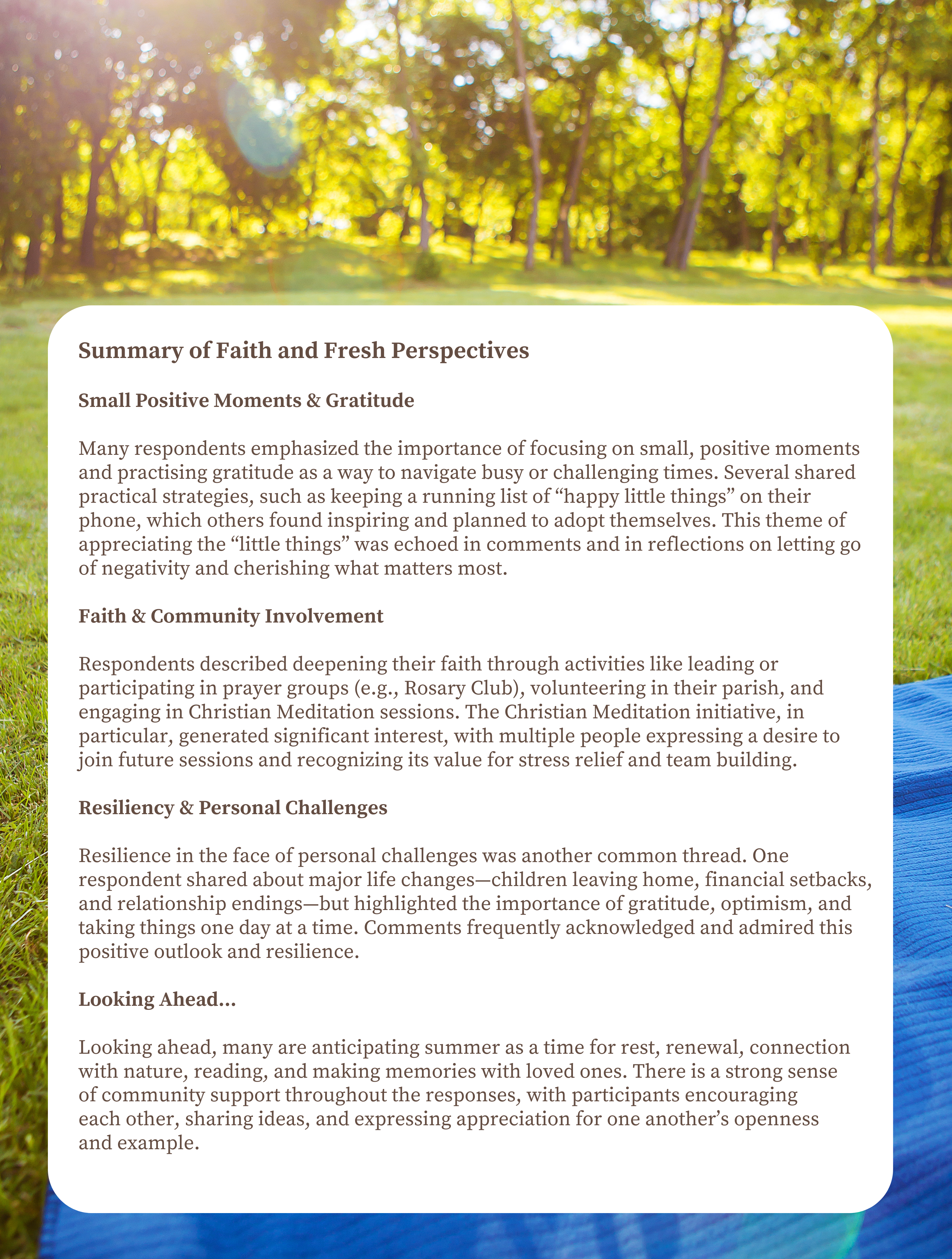 Report Summary