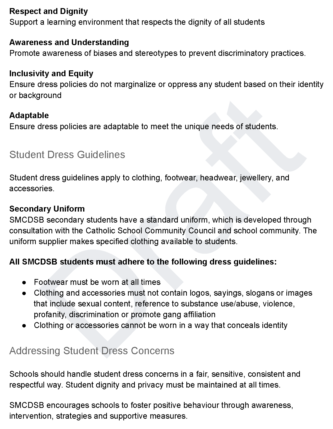 Student Dress Guidelines - Page 2